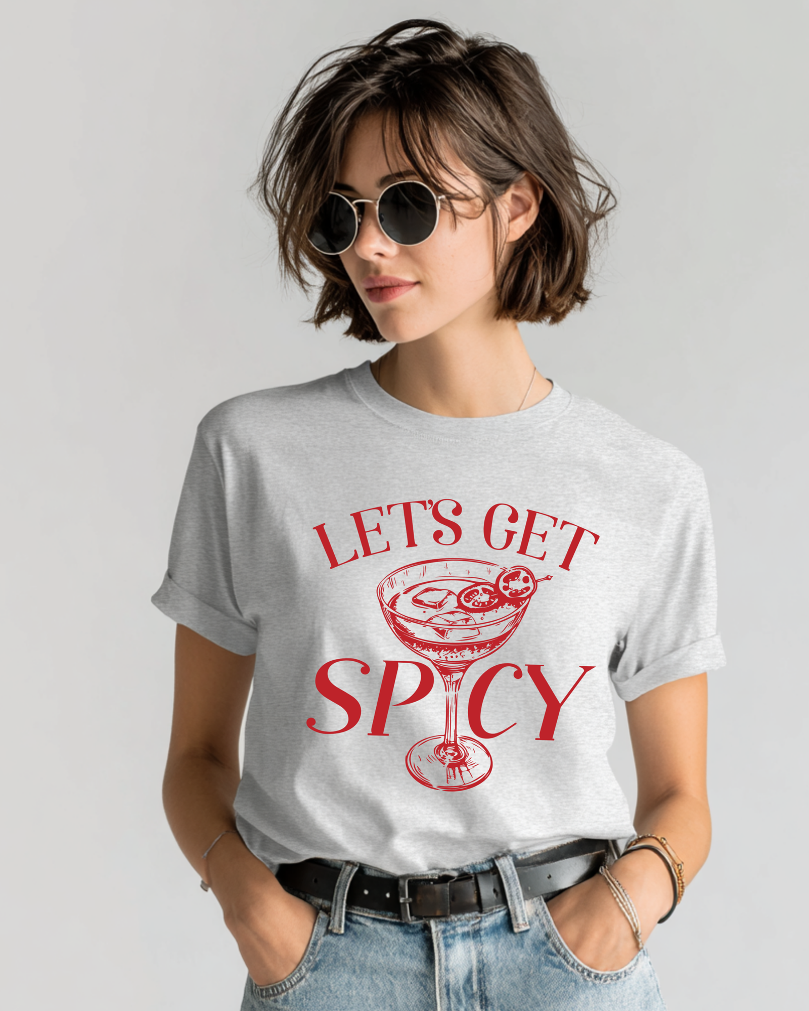 Women’s Graphic T-Shirt - Gray - Image 3